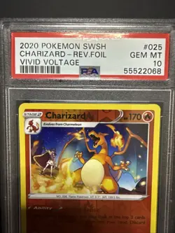 Charizard #025/185 Reverse Foil Vivid Voltage Pokemon 2020 GEM MINT PSA 10 - Image 2