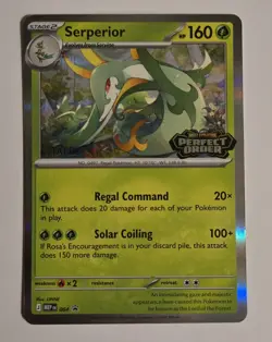 Pokemon TCG Perfect Order Prerelease Staff Promo Serperior - Image 1