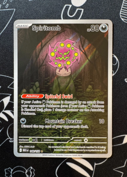 Pokemon Spiritomb #148/132✅English Illustration Rare ME01 Mega Evolution Card NM - Image 1