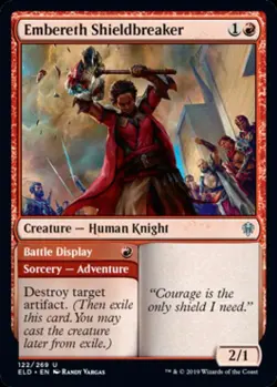 Embereth Shieldbreaker -Foil Near Mint MTG Throne of Eldraine - Image 1