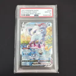 Glaceon VMAX (Alternate Art Secret) 209 Pokemon Evolving Skies PSA 10 - Image 1