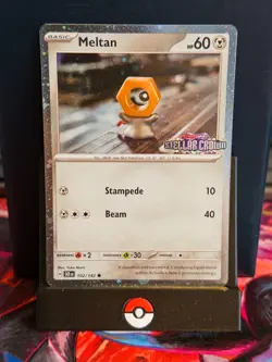 Pokemon TCG Meltan 102/142 STAMPED - Stellar Crown - Image 1