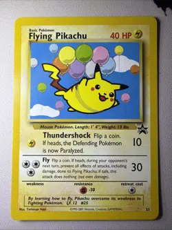 Flying Pikachu 25 Black Star Promo Pokemon Card - Image 1