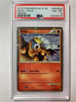 PSA 8 - Pokemon TCG Entei (HGSS Promo 20) Fall 2010 Collector's Tins HGSS20 - Image 1