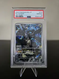 2025 POKEMON JPN M2A-MEGA DREAM EX ART RARE #210 N'S ZEKROM PSA 10 - Image 1