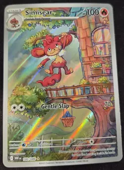 2025 Pokemon SV White Flare WHT EN Simisear Illustration Rare #100/086 - Image 1