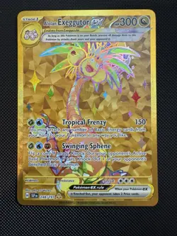 Pokemon TCG Alolan Exeggutor EX 248/191 Hyper Rare Holo Sv08 Surging Sparks - Image 1