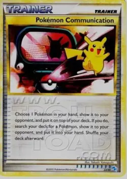 1x Pokemon Communication - 27/30 - HS Trainer Kit (Gyarados) Lightly Played Poke - Image 1