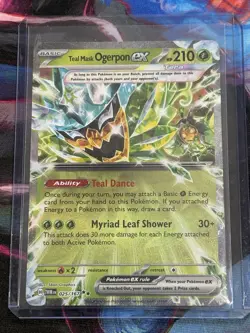 Pokemon Twilight Masquerade - #25/167 Teal Mask Ogerpon ex Double Rare Holo - Image 1