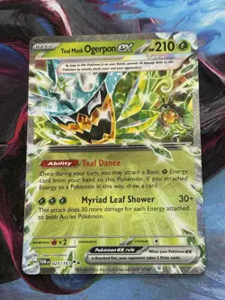 Pokemon Twilight Masquerade - #25/167 Teal Mask Ogerpon ex Double Rare Holo - Image 3