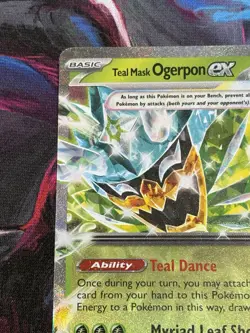 Pokemon Twilight Masquerade - #25/167 Teal Mask Ogerpon ex Double Rare Holo - Image 4