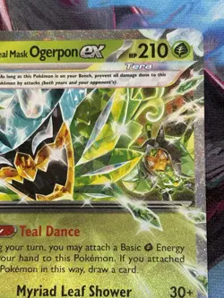 Pokemon Twilight Masquerade - #25/167 Teal Mask Ogerpon ex Double Rare Holo - Image 5