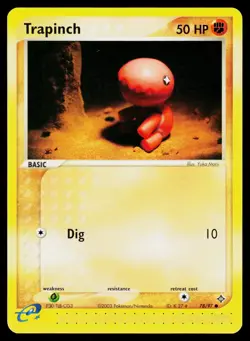 Trapinch 78/97 Common Dragon Pokemon LP - Image 1