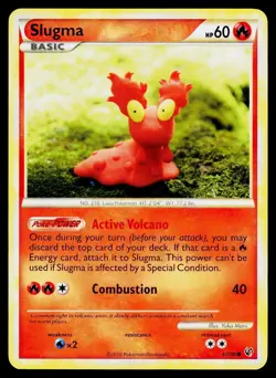 Slugma 67/90 Common HGSS Undaunted Pokemon LP - Image 1