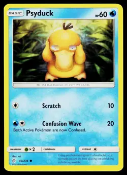 Psyduck 40/236 Common Cosmic Eclipse Pokemon LP - Image 1