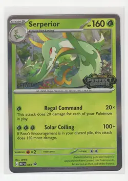 Pokemon Staff Perfect Order Black Star Promo MEP 064 Serperior - Image 1