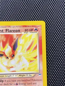 Pokemon 1st EDITION LIGHT FLAREON Neo Destiny 46/105 - LP/NM - Image 3