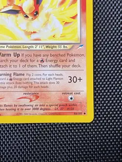 Pokemon 1st EDITION LIGHT FLAREON Neo Destiny 46/105 - LP/NM - Image 4