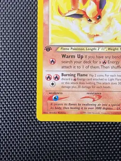 Pokemon 1st EDITION LIGHT FLAREON Neo Destiny 46/105 - LP/NM - Image 5