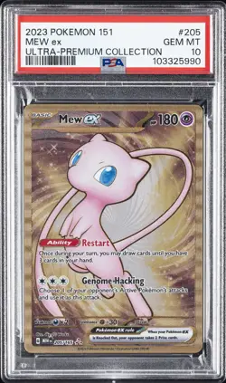 2023 POKEMON 151 ULTRA-PREM COLL #205 MEW EX PSA 10 - Image 1
