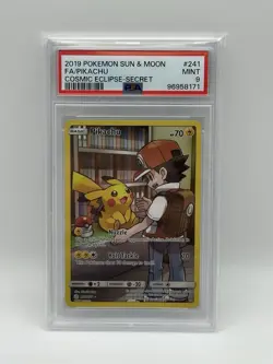 Pikachu - 241/236 - Cosmic Eclipse - PSA 9 - Secret Full Art - Pokemon Card - Image 1