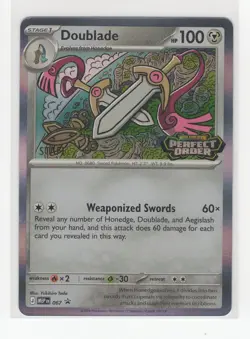 Pokemon Staff Perfect Order Black Star Promo MEP 067 Doublade - Image 1