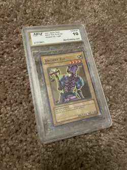 "Ancient Elf" Yu-Gi-Oh! card SDY-024 2001 Upper Deck set GEM MT 10 grade - Image 1