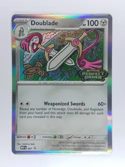 Doublade 067 Perfect Order Stamped Promo Pokemon card - Image 1
