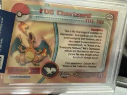PSA 9 Charizard #06 Topps Chrome Pokemon TV Animation Edition 2000 - Image 2