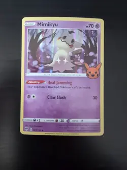 2020 Pokemon Mimikyu Trick or Trade Booster Single Holo 081/189 - Image 1