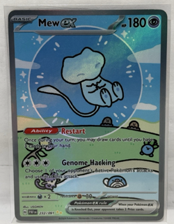 Pokemon Mew ex 232/091 Paldean Fates Near Mint (NM) Holo Bubble - Image 1