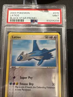 2003 POKEMON BLACK STAR PROMO #015 LATIOS PSA 9 - Image 2