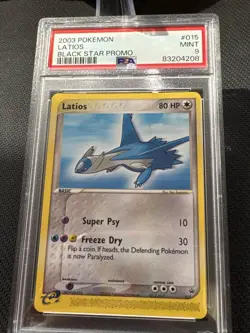 2003 POKEMON BLACK STAR PROMO #015 LATIOS PSA 9 - Image 3