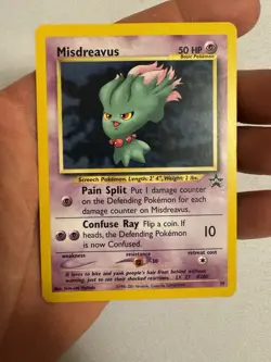 2001 Pokemon - Misdreavus Non-Holo - WOTC Black Star Promo #39 - Pokemon League - Image 2