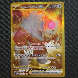 Pokemon Bloodmoon Ursaluna EX 222/167 Full Art Holo Hyper Rare Basic 260 HP TCG - Image 1