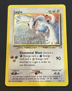 Pokemon Neo Genesis Lugia 9/111 Holo WOTC Vintage: MP-/HP+ - Image 1