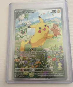 Pokemon Pikachu SVP 088 Scarlet & Violet Full Art Holo Black Star Promo NM - Image 1