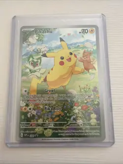 Pokemon Pikachu SVP 088 Scarlet & Violet Full Art Holo Black Star Promo NM - Image 3