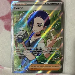 Pokemon TCG Perrin Full Art Trainer Ultra Rare Holo 209/167 Twilight Masquerade - Image 1