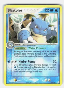 BLASTOISE 14/100 RARE CRYSTAL GUARDIANS POKEMON NEAR MINT - Image 1