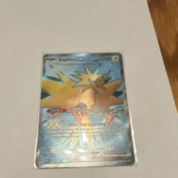 Pokemon Zapdos ex 192/165 Scarlet & Violet 151 Ultra Rare Full Art Holo 200HP - Image 1