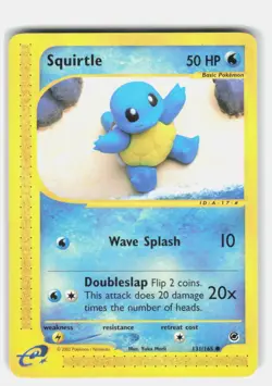 SQUIRTLE 131/165 COMMON EXPEDITION BASE SET POKEMON LP - Image 1
