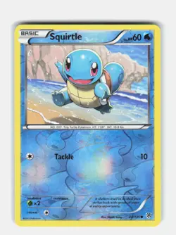 SQUIRTLE 24/135 COMMON PLASMA STORM POKEMON NEAR MINT - Image 1