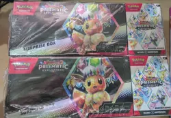 2x Pokemon Prismatic Evolutions Surprise Box And Booster Bundle Sams Club SEALED - Image 1
