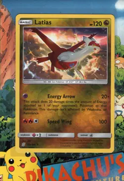 Pokemon TCG Latias 153/236 Sm-Unified Minds Reverse Holo NM/M - Image 1
