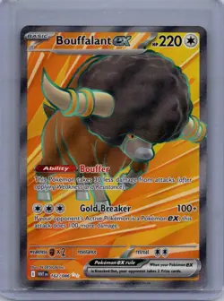 Bouffalant ex 162/086 - Pokemon TCG White Flare Ultra Rare NM - Image 1