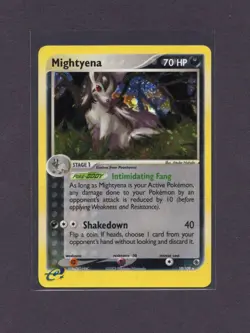 Mightyena Holo 10/109 Ruby and Sapphire Pokemon - Image 1