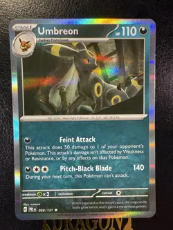 Umbreon 059/131 Prismatic Evolutions Holo Rare Pokemon TCG Scarlet & Violet - Image 1