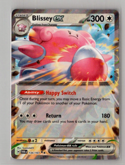 Blissey ex - 134/167 - Pokemon TCG Twilight Masquerade Double Ultra Rare NM - Image 1