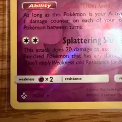 Pokemon TCG SM Unbroken Bonds 74/214 Weezing Reverse Holo NM - Image 3